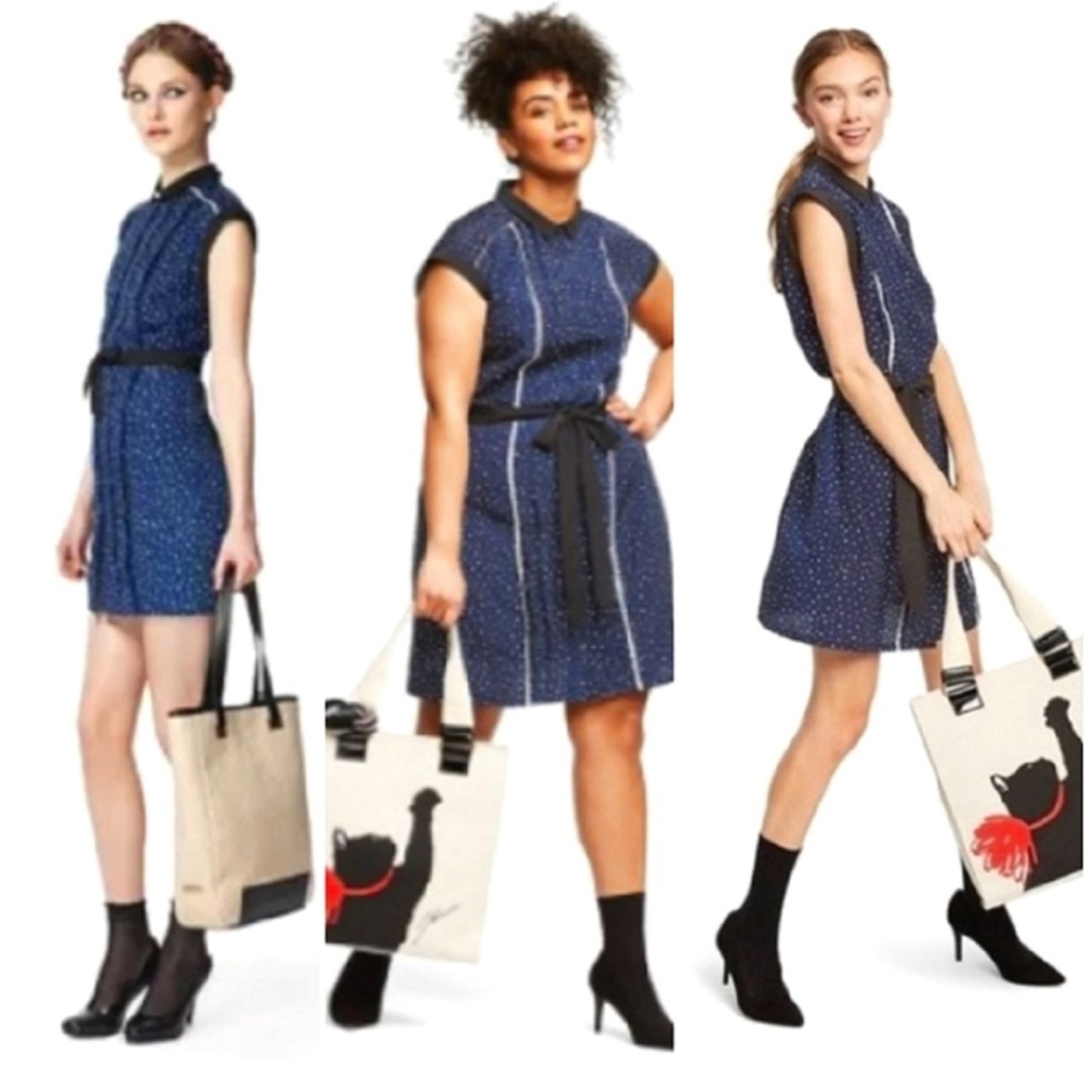 Jason Wu for Target 20th Anniversary Blue Polka Dot Shirt Dress